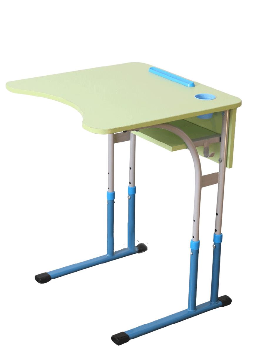 Стіл учнівський одномісний з антисколіозним вирізом, ростова група 4-6 (80297) БРІК